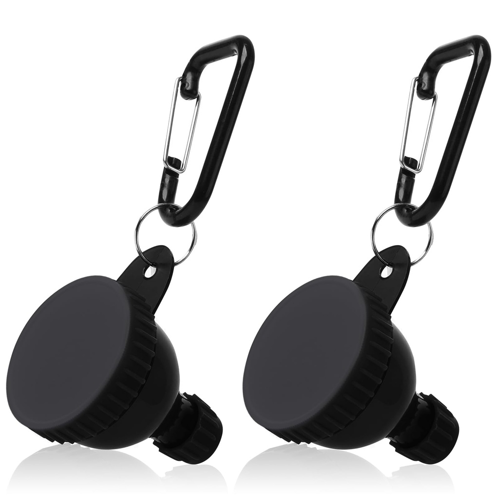 Conteneur de poudre de protéines 2 Pcs, Conteneur de poudre de protéines portable, Entonnoir de poudre de protéines, Entonnoir de bouteille d'eau pour mélanges de poudre, Pré-entraînement / supplément de gym entonnoir porte-clés (50ml)