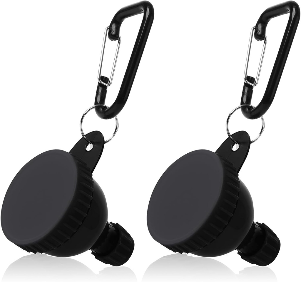 Conteneur de poudre de protéines 2 Pcs, Conteneur de poudre de protéines portable, Entonnoir de poudre de protéines, Entonnoir de bouteille d'eau pour mélanges de poudre, Pré-entraînement / supplément de gym entonnoir porte-clés (50ml)
