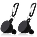 Conteneur de poudre de protéines 2 Pcs, Conteneur de poudre de protéines portable, Entonnoir de poudre de protéines, Entonnoir de bouteille d'eau pour mélanges de poudre, Pré-entraînement / supplément de gym entonnoir porte-clés (50ml)