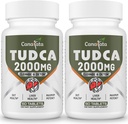 Suppléments de foie TUDCA 2000mg - Les sels solides de bile supportent la désintoxication et le nettoyage du foie - Formule de santé du foie et de la vésicule glandulaire-Facile à avaler comprimés-60 jours d'approvisionnement