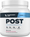 Transparent Labs Post - Post-Workout Recovery Muscle Builder with L-Glutamine, Beta-Alanine and BetaPure Betaine Anhydre pour la récupération musculaire et le bâtiment musculaire - 30 portions, lémonade de fraises