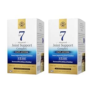Solgar n° 7 Complexe de soutien interarmées avancé - 90 capsules végétales, boîte de 2 - Formule à action rapide - Non-OGM, sans gluten, sans lait - 180 portions totales