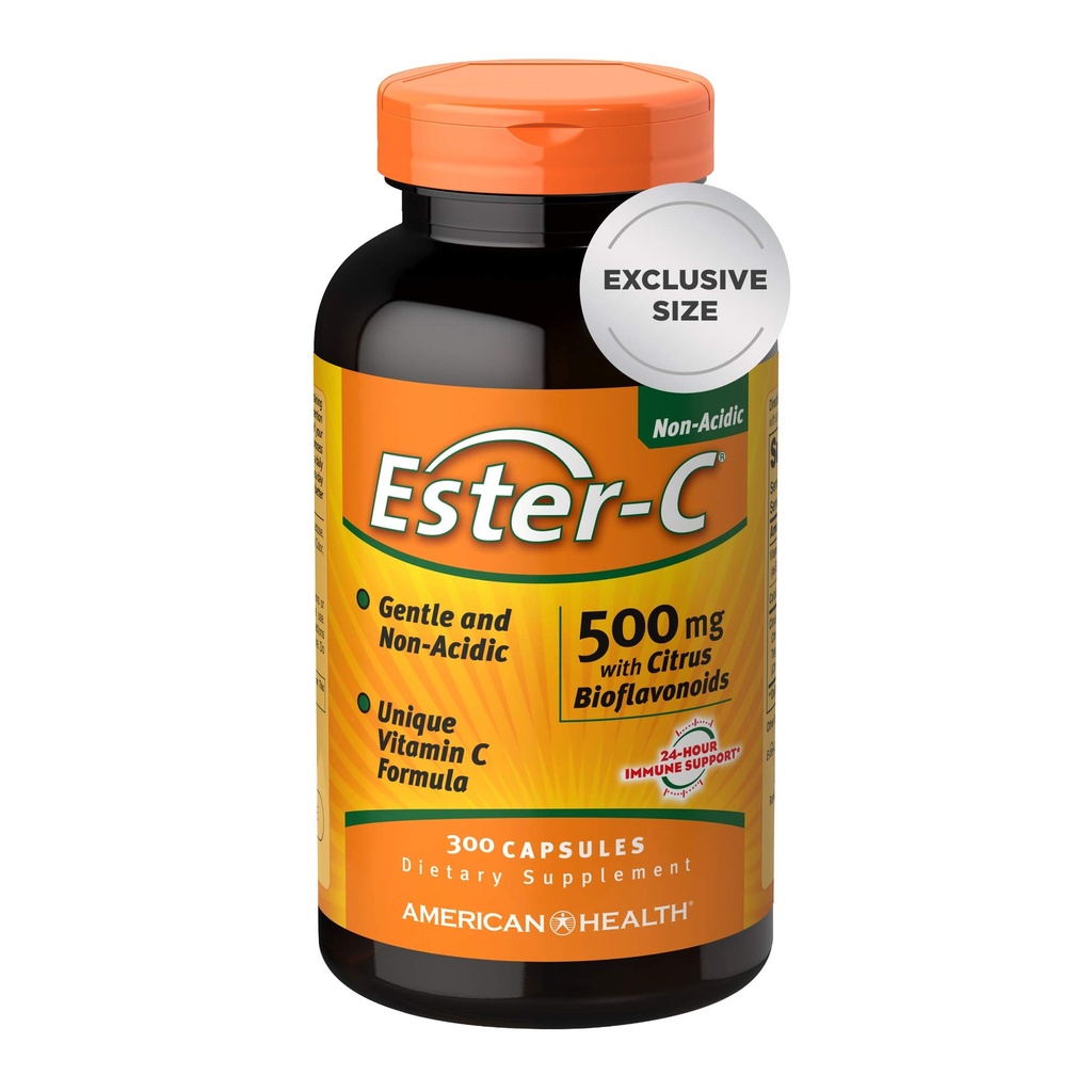 American Health Ester-C 500 mg avec Capsules de Bioflavonoïdes Citrus, 300 Nombre