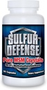 Sulfur Defense Opti-MSM 99,9 % Pure MSM Powder Capsules, fabriqués aux États-Unis, méthylsulfonylméthane organique, non-OGM, sans gluten, système immunitaire Booster, apaisant la douleur articulaire, peau plus jeune, cheveux, ongles, 90 capsules