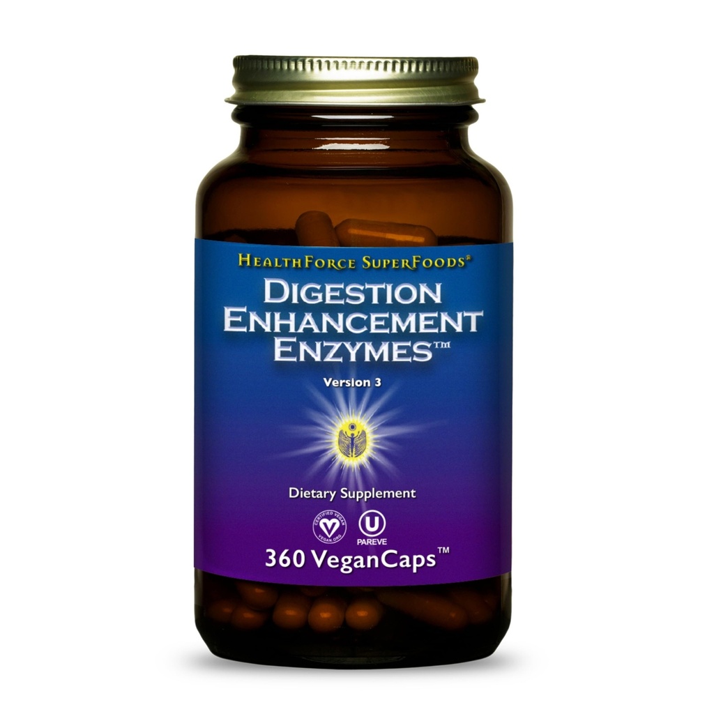Enzymes améliorant la digestion - 360 gélules de végétalien