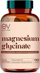 Supplément de Glycinate de Magnésium de Terre Vibes - 90 Capsules Vegan