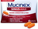 Caplets de soulagement de la congestion sévère de Mucinex Sinus-Max, 20 comtes