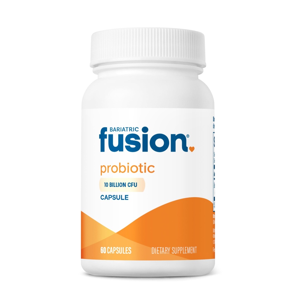 Fusion bariatrique Capsule probiotiques : facile à avaler Vitamine bariatrique : 10 milliards de FCU.