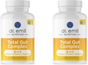 DR. EMIL NUTRIITION Complexe de santé Gut Total - Prébiotique + Probiotique + Suppléments de santé postbiotique Gut pour les femmes et les hommes - Probiotiques pour la santé digestive et Gut Santé, 120 Capsules