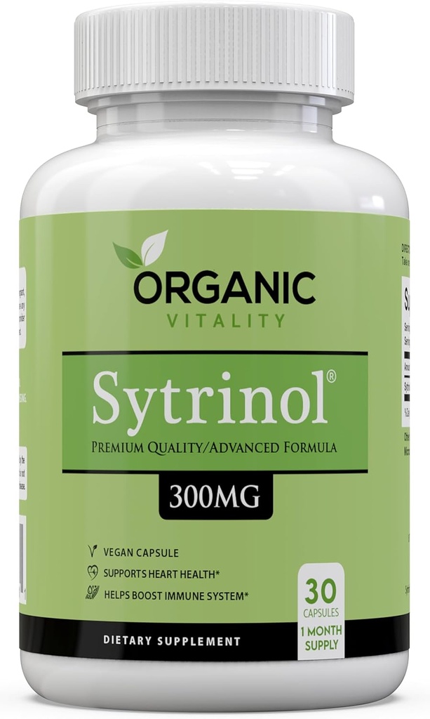 Premium Sytrinol Supplement - 300mg of Pure Sytrinol Per Serving - 30 Veggie Capsules - Supports Your Overall Health