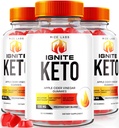 les laboratoires de taille (paquet de 3 Ignite Keto ACV Gummies, pour la perte de poids avancée, supplément Keto Ignite (180 Gummies)