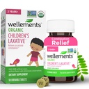 Wellements Laxatifs biologiques pour enfants pour la constipation (50 comprimés à croquer)