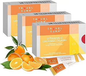 Vitamine C Liposomale (500mg) et zinc Enhance Travel Energy, Vitalité et Immunity (en anglais seulement) Combat Travel Fatigue et stress oxydatif (en anglais seulement) Technologie avancée d'absorption (en anglais seulement) 30 bâtons