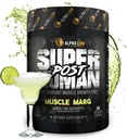Alpha Lion Superhumain post entraînement poudre, Muscle Builder boisson, Créatine monohydraté + plus pour la croissance musculaire maigre, la force et le volume, supplément pour les femmes et les hommes (25 portions, Muscle Marg)