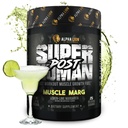Alpha Lion Superhumain post entraînement poudre, Muscle Builder boisson, Créatine monohydraté + plus pour la croissance musculaire maigre, la force et le volume, supplément pour les femmes et les hommes (25 portions, Muscle Marg)