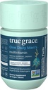 True Grace One Daily Hommes Multivitamine Fermented Minerals, Organic Adaptogens & Champignons Immune, Endurance, Bone & Heart Support - Non-OGM, Sans gluten - 30 comprimés végétaliens