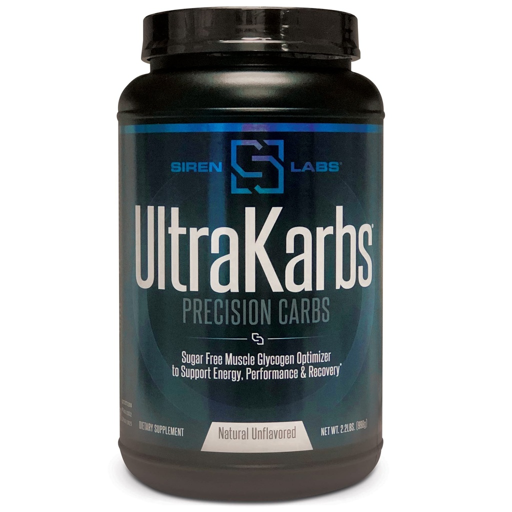Siren Labs Ultra Karbs Mass Gainer Post Workout Muscle Builder Healthy Carb Loading - Carbohydrate Blend with KarboLyn - More Energy, Faster Recovery - Weight Gainer for Men (40 Servings)