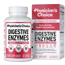 CHOIX Digestive Enzymes du médecin - Multi enzymes, bromelain, prébiotiques organiques et probiotiques pour la santé digestive et la santé des intestins - Bloatation et désagrément du temps des repas - double action - Tous les régimes - 30 CT
