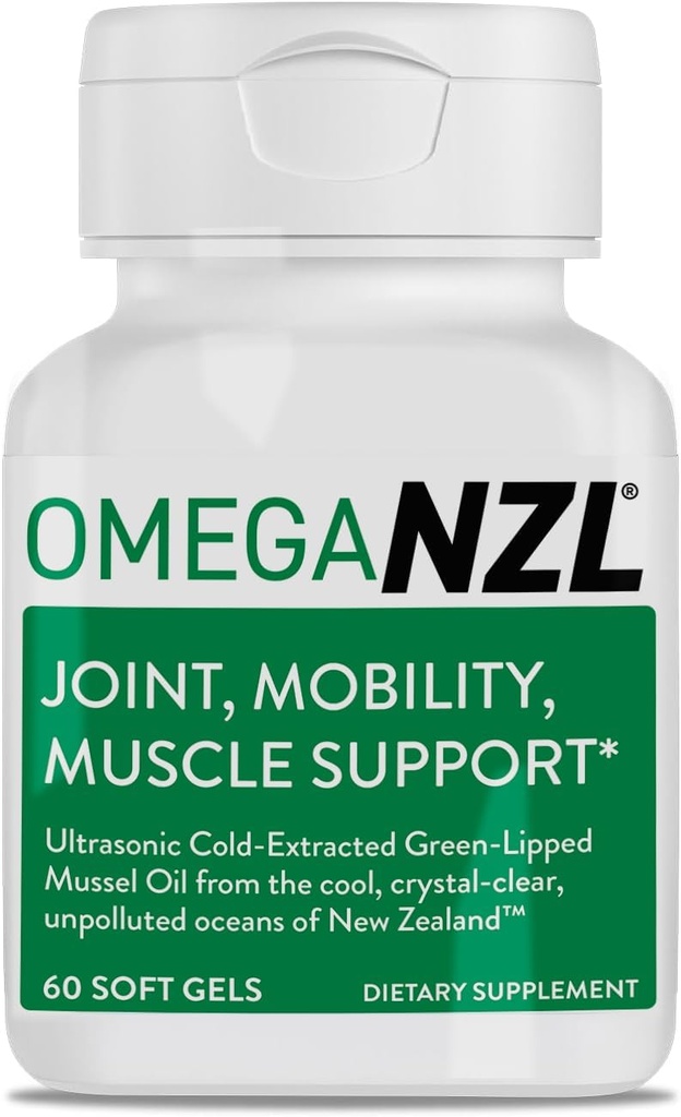 Supplément de soutien de joint oméga-3 original, meilleur soulagement des muscles naturels, huile de moules lipées vert, 60 softgels, sans arrière-goût de poisson