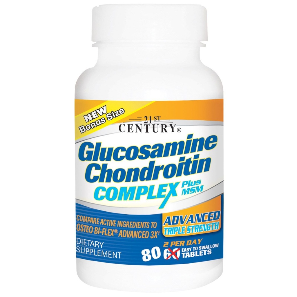 Glucosamine Chondritin Complex Plus MSM, triple force avancée, 60
