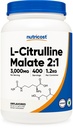 Poudre de malate de L-citrulline Nutricost (2:1) 1,2KG