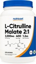 Poudre de malate de L-citrulline Nutricost (2:1) 1,2KG