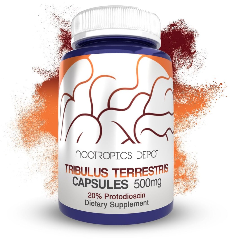 Nootropics Depot Tribulus Extract Capsules: 500mg: 20% Protodioscin: 20% Tribulus terrestris: