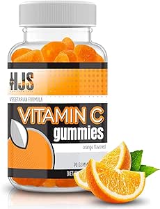 Vitamine C Gommies à l'orange aromatisée à la cuilleré à l'immuno-support d'immuno-support d'immuno-support d'immuno-support sans gluten et végétalien d'immuno-support de vitamine C pour adultes et enfants- 90 Nombre