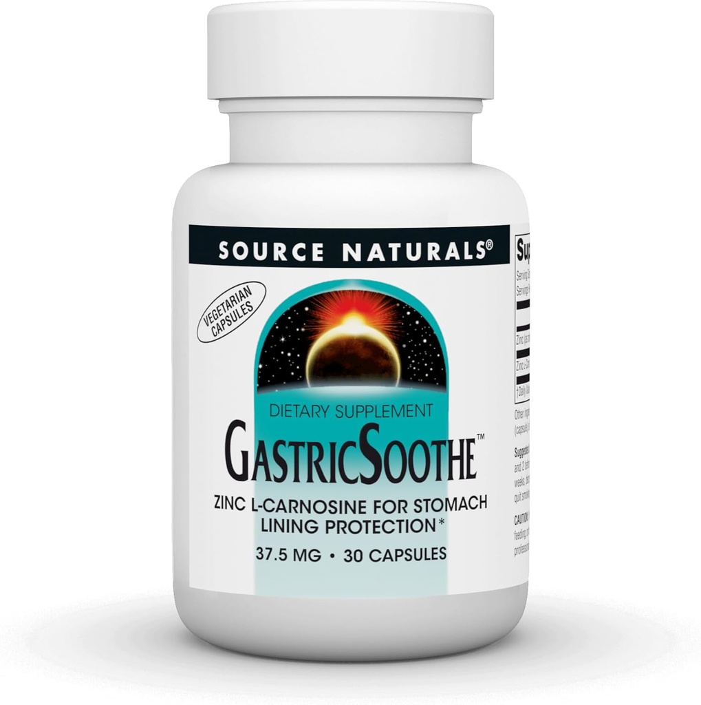 Source Naturelle GastriqueSoothe Zinc L-Carnosine* - 30 Caps Veggie