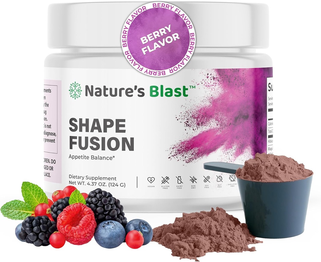 Fusion de forme - avec Ashwagandha, Hibiscus, Ceylan Cinnamon, Maqui Berry & African Mango Extract - Wellness Blend pour les adultes - soutient un mode de vie sain et des niveaux d'énergie - 30 portions