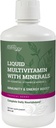 Multivitamines liquides de l'harmonie de la Terre pour les femmes et les hommes (flaveur de baies tropicales) - 30+ Vitamines liquides, minéraux et mélange d'antioxydants organiques - Multivitamines du matin pour le soutien immunitaire et l'énergie - 32 Fl Oz