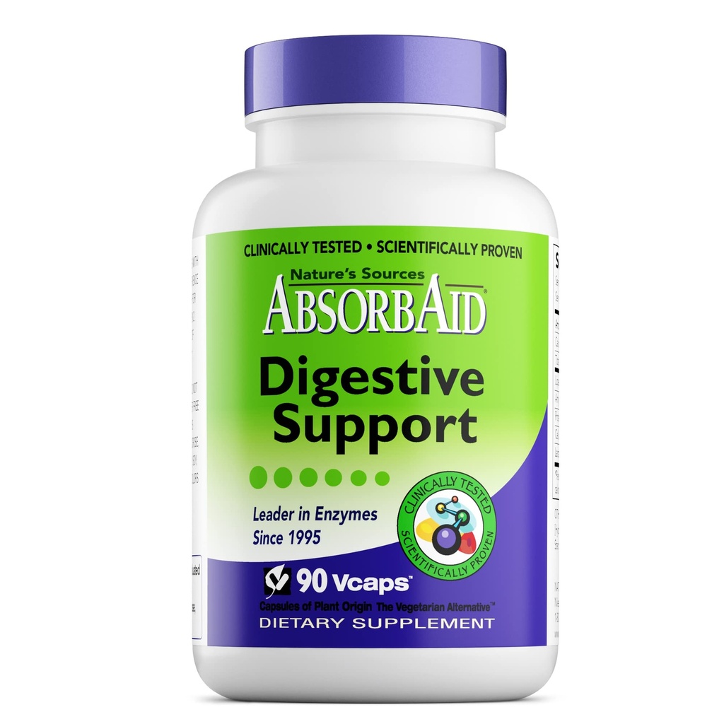Sources naturelles AbsorbAid Soutien digestif - 90 Vcaps