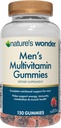 Gommies multivitamines masculines de la nature, soutient la santé immunitaire, l'énergie, le métabolisme et les muscles avec des vitamines A,C,D,B6,B12, 150 Gommies multivitamines quotidiennes pour hommes, 75 jours d'approvisionnement