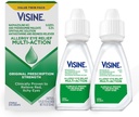 Visine Allergie Eye Relief Multi-Action Antihistamine & Redness Reliever gouttes oculaires avec Maléate de Phéniramine et HCl Naphazoline, Traitement de gouttes oculaires pour Rouge, Itchy, Allergie Yeux, 0.5 fl. oz, 2 Pack