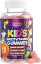 Multivitamines pour enfants - Gommies multivitamines quotidiennes complètes pour enfants avec vitamine D, vitamine B, zinc et plus - Énergie, concentration de la mémoire et soutien à la santé immunitaire - Berry Flavor Chew naturel - 120 Gommies