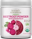 Bonté de la nature Poudre de racine de betterave – 56 portions (8oz) - Booster d'oxyde nitrique pour l'énergie, l'endurance, la santé cardiaque et la performance athlétique
