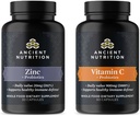 Alimentation ancienne Zinc 30 Nombre + vitamine C (60 Nombre)