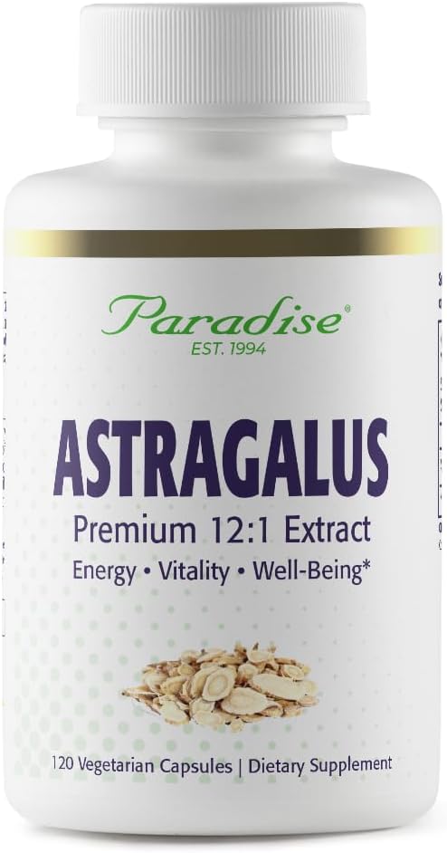Extrait d'Astragalus, Capsules végétariennes pour l'énergie, la santé digestive et immunitaire, non OGM, sans gluten, 120 capsules