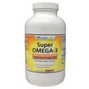 Super Omega-3 Concentré de lipides marins - Distillé moléculairement Classe pharmaceutique: EPA 265mg DHA 170mg - 270 Softgels