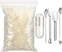 Timgle 2000 Compter Capsules vides avec Lab Spoon Filling Kit Effacer Conteneur vide Bricolage Capsule végétale Remplissage pour faire vos propres suppléments