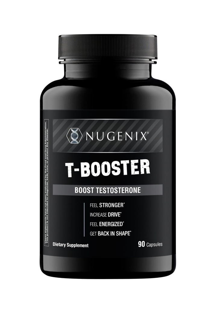 Nugenix T Boost - Supplément de booster de testostérone gratuit pour les hommes, 90 comte