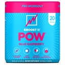 EBOOST POW poudre naturelle de pré-entraînement – 20 portions - framboise bleue - un supplément de pré-entraînement pour la performance, le soutien de la mobilité conjointe, l'énergie - hommes et femmes - non-OGM, sans gluten, sans créatine