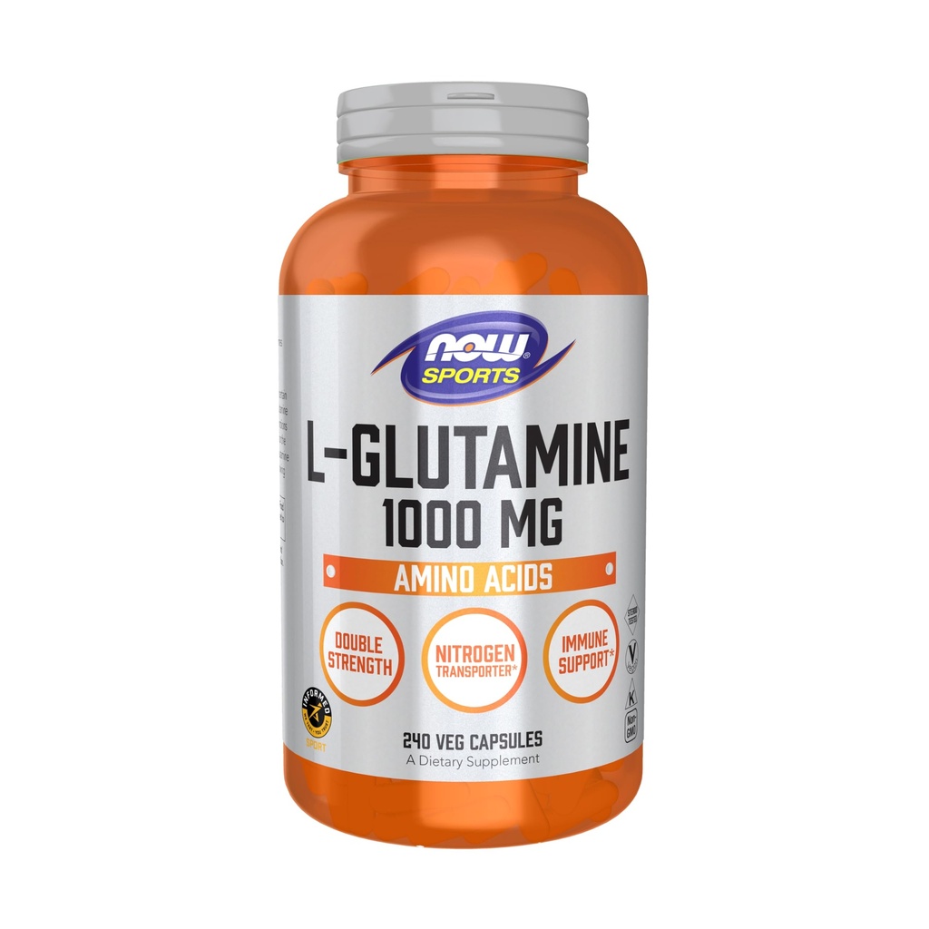 Nutrition sportive, L-glutamine, double concentration 1000 mg, acide aminé, 240 gélules
