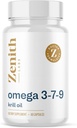 Zenith Labs Omega 379 avec Krill - Combine EPA, DHA, Omega-7 et Omega-9 - Comprend l'huile de Krill pour l'absorption maximale