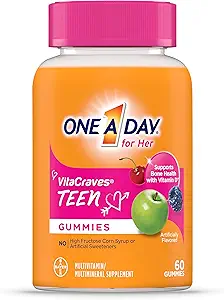 Adolescents d'une journée pour ses multivitamines, les multivitamines Gummy avec vitamine A, C, D, E et zinc pour le soutien de la santé immunitaire, l'énergie physique et plus, 60 Compte (paquet de 2)