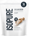 Isopure Zero Carb 100% pur poudre de protéines isolées de lactosérum, sans gluten, avec des vitamines, non aromatisées, 25g de protéines par portion, 1 Lb, 16 portions (paquetage mai Vary)