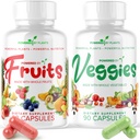 Supplément quotidien de fruits et légumes - 180 capsules pendant 30 jours, sans OGM et sans gluten Superfood avec des vitamines naturelles - Powered by Plants, 2-pack