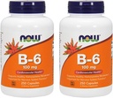 Vitamine B-6 100mg 250 Capsules (paquet de 2)