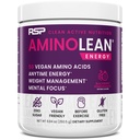 RSP NUTRITION AminoLean pré-entraînement poudre, Amino énergie et gestion du poids avec les acides aminés végétaliens BCAA, caféine naturelle, pré-entraînement Boost pour les hommes et les femmes, 30 Serv
