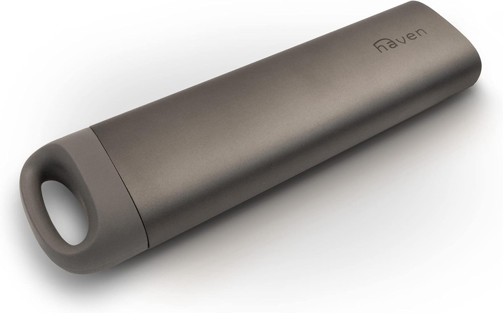 Haven Pill Organizer (7 jours) Pill Case hebdomadaire durable pour la maison et les voyages - Pill Box pour la médecine et les suppléments de vitamines (Graphite)